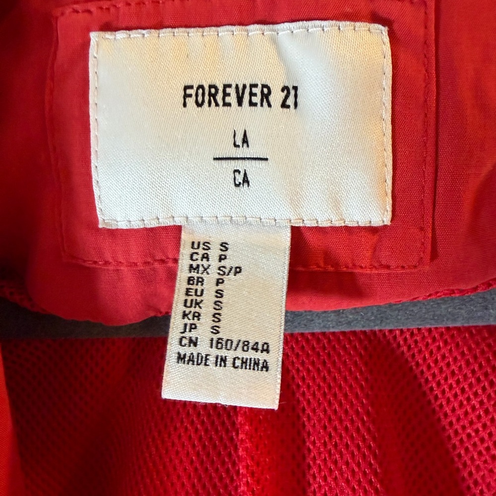 Forever 21 red light jacket! Size small! - Picture 4 of 4